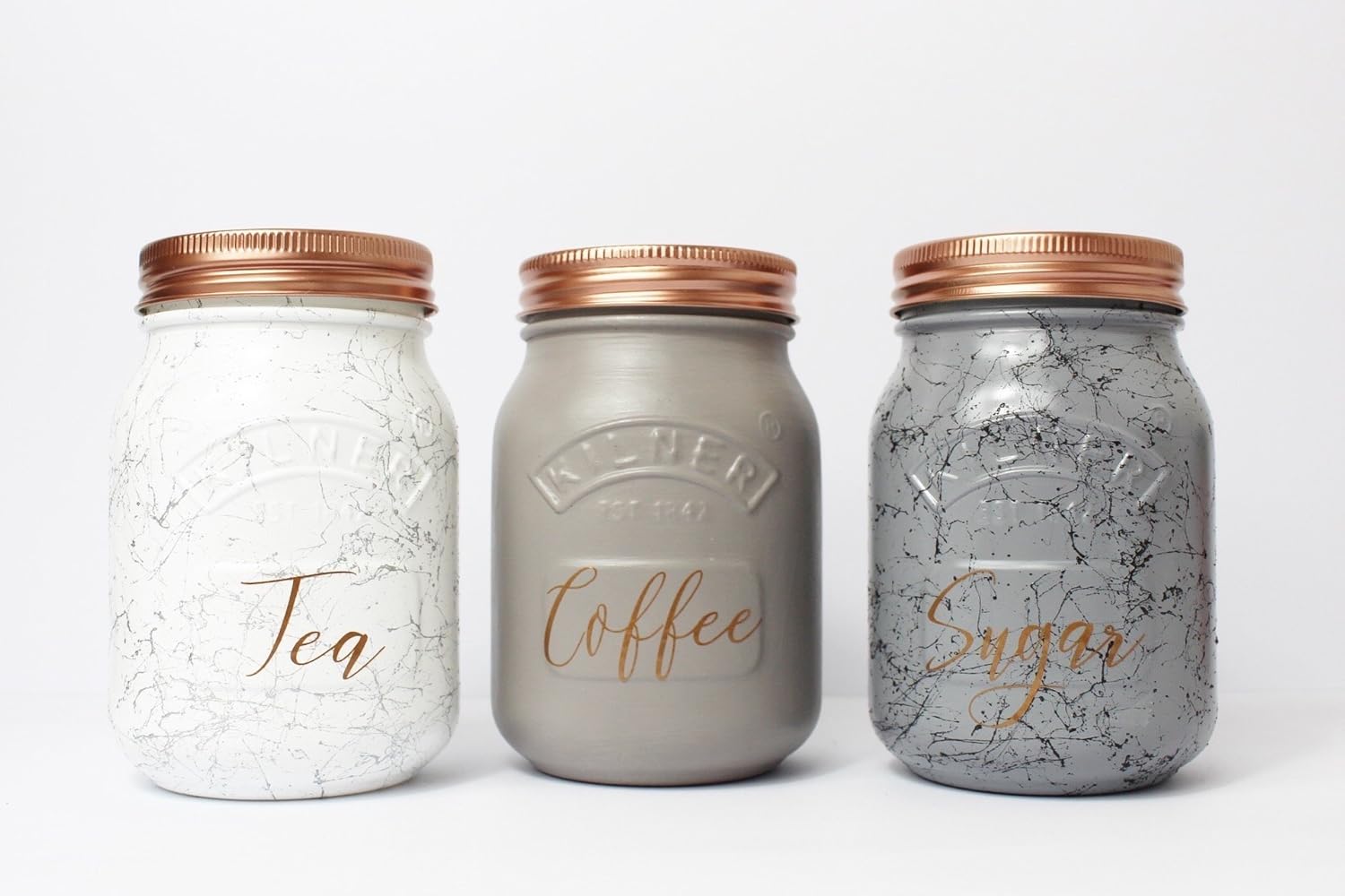 kilner coffee tea sugar jars