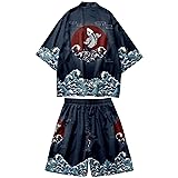 DOSLAVIDA Men's Japanese Style Kimono Set