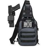 ATBP Small Tactical Sling Bag for Men with Holster Military EDC Shoulder Bag CCW Crossbody Bag 7 Liters
