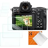 K&F Concept Screen Protector Compatible with Nikon Z9 Z8 Camera Accessories 3 Pack, 0.3mm 9H Hardness Tempered Glass Anti-Fin