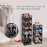 esonstyle 10 Tier Shoe Rack Tall Narrow Space Saver Entryway Organiser view 4