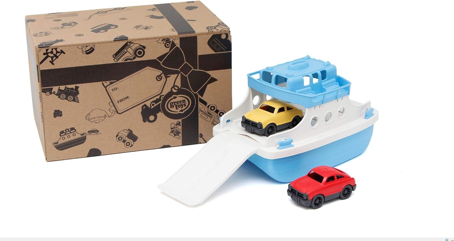 green toy ferry boat