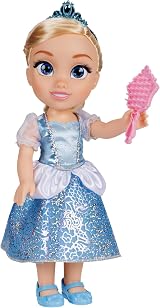 Disney Princess Cinderella Doll 14in Platinum Holofoil Dress Shoes Tiara Brush