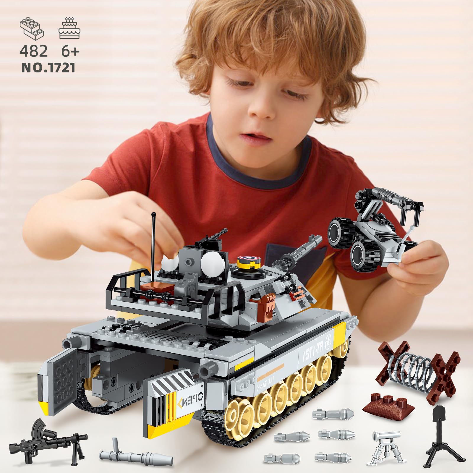 Mua WWII Army Tank Building Block Toys, Military Tank Building Toy Set ...