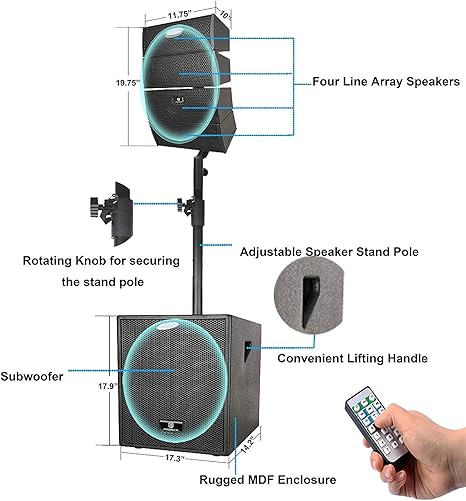 proreck club 3000 pa system