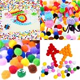CDJX 1000 Pieces 10mm Pom Poms Assorted Colors for Crafts DIY Kids Art view 4