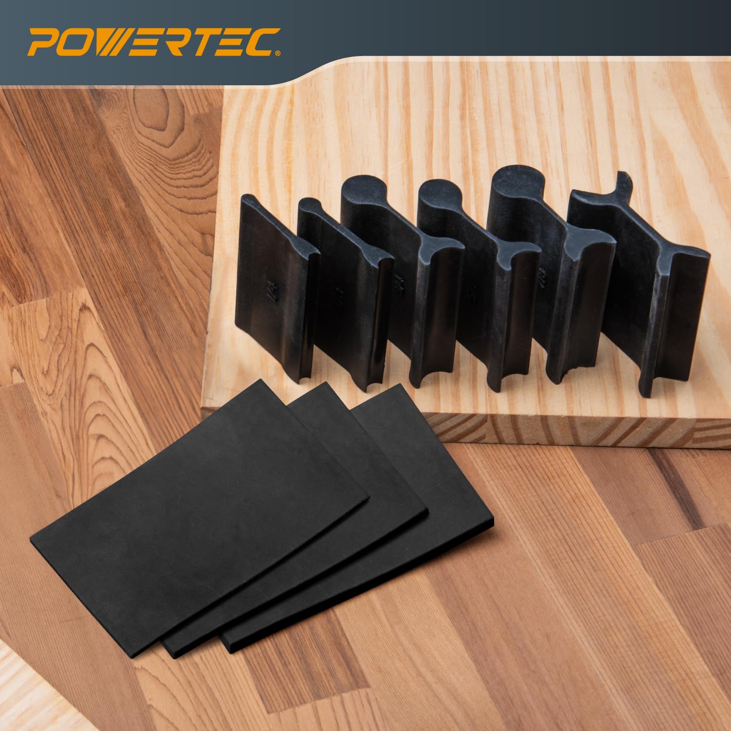 POWERTEC 71441 Flexible Contour Sanding Grips Set W/ 3 Flexible Foam