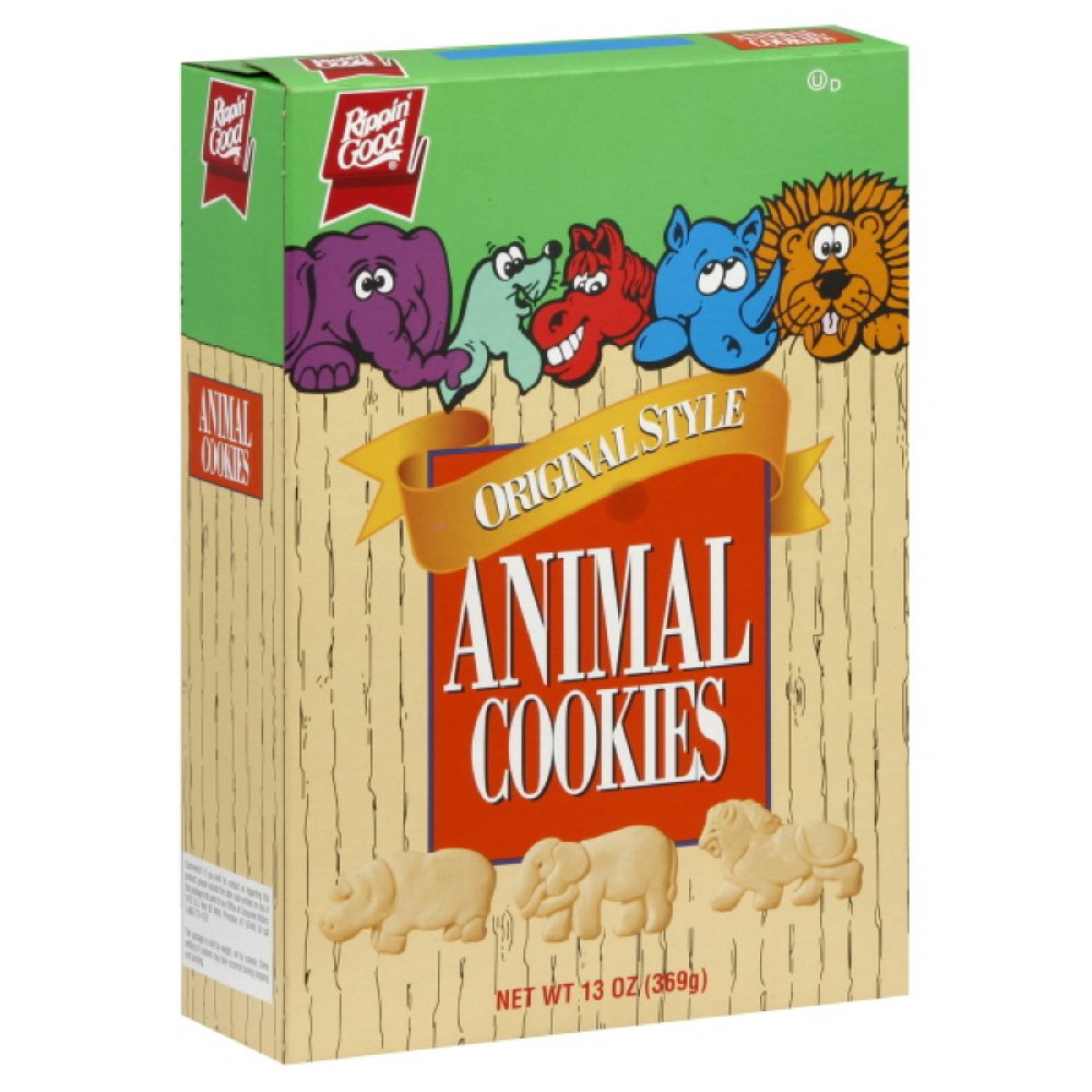 Rippin Good Animal Cookies Box, 13ounces (Pack of6