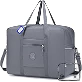COSCOOA Lightweight Ryanair Carry on Bag 55x40x20 cm Personal Item Bag for Airlines,24x16x10 Carry on Luggage,45L Foldable Travel Duffel Bag for Women Men,Waterproof Weekender Overnight Hospital Bags