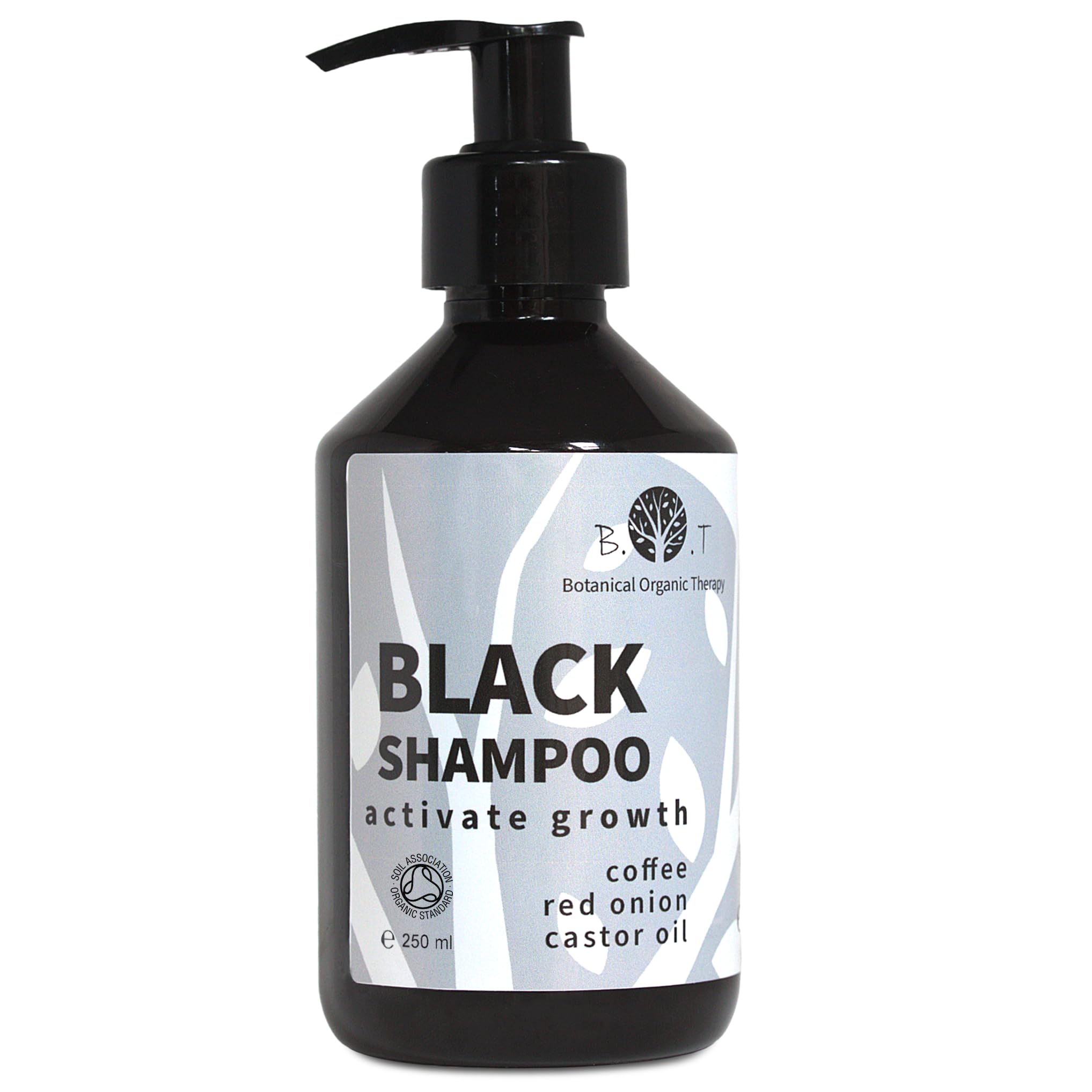Black Shampoo for Hair Growth, Hair Loss, Dandruff, Beard, Scalp and Hair Treatment for Men and Women. Paraben free, Silicone Free, Sulphate Free - 250 ml
