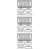 Quality Synthetic Custom Oil Change Reminder Stickers with Fade Resistant Ink and Easy Peel Off. Ideal for Handwriting. White Background Optional Stock Logos to Choose from (1000 Quantity, Black)