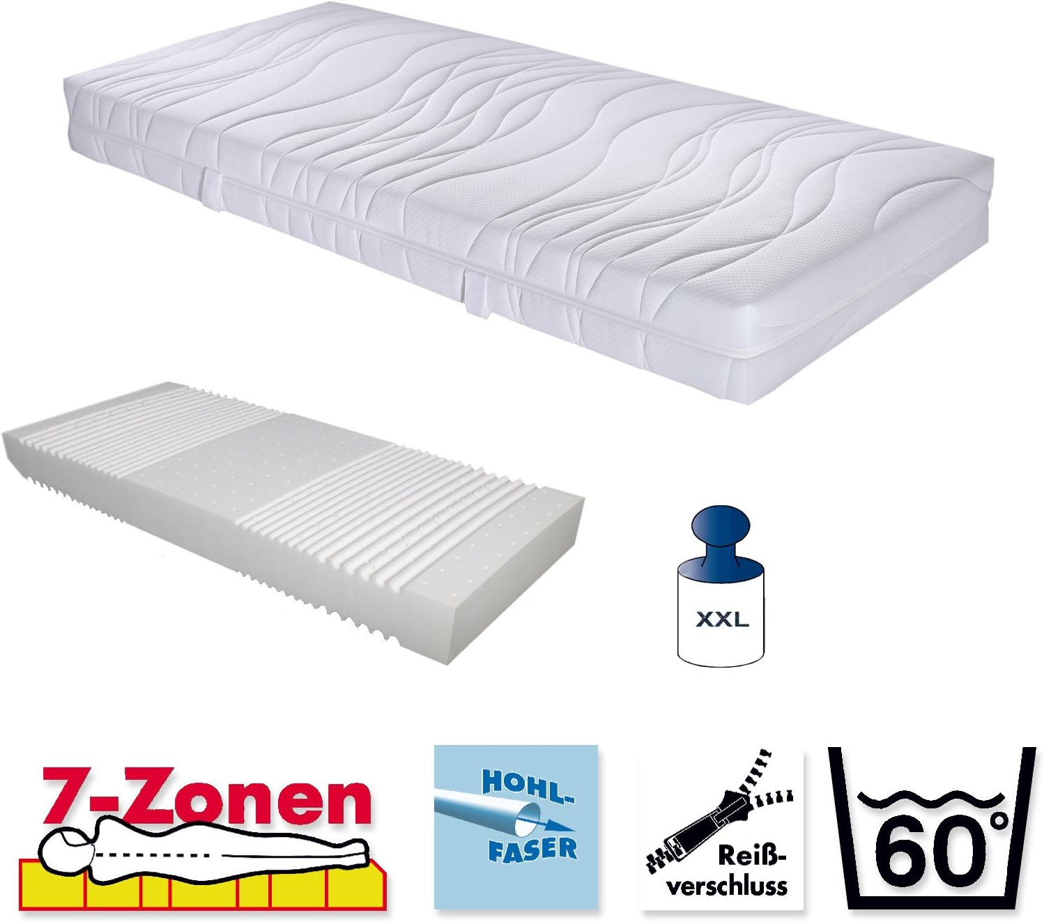 Malie Xxl Kaltschaum Matratze Scorpius H5 160 X 220 Cm Amazon De Kuche Haushalt