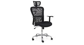 Urban Ladder Venturi High Back Study-Office Computer Chair (Carbon Black)