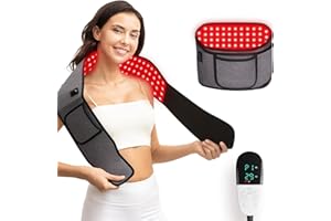Headot Red Light Therapy Wrap Belt for Body, Men and Women Gift,100 LEDs,5Gears 9Timers Remote Control, 660nm&850nm Infrared Light Therapy for Back, Waist, Muscle Pain Relief