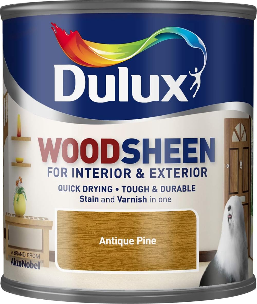 Dulux Woodsheen Antique Pine 250ml Exterior Interior Wood Paint Satin Finish