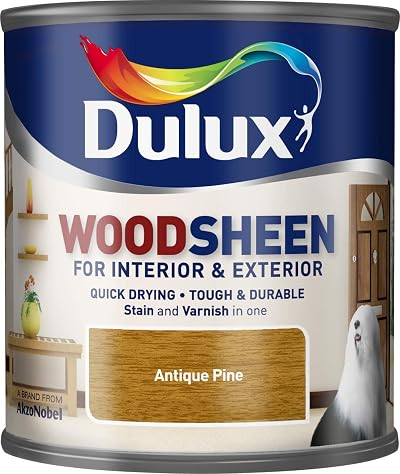 Dulux Woodsheen Antique Pine 250ml Exterior Interior Wood Paint Satin Finish