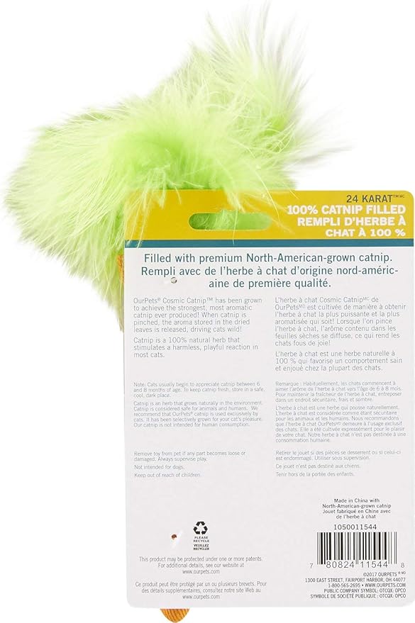 Amazon Com Our Pets 3 Pack Of 24 Karat Cat Toys 100 Catnip Filled Pet Supplies