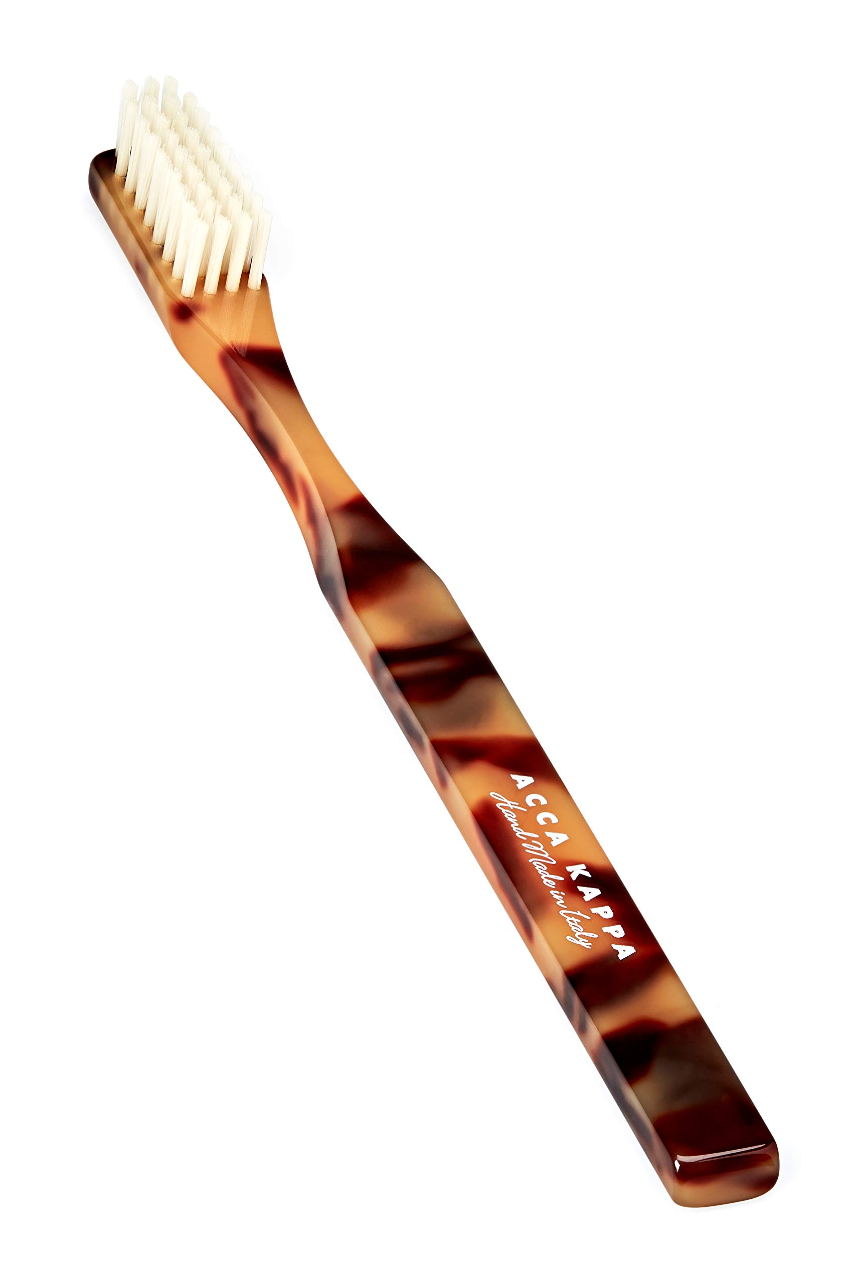 Acca Kappa Historical Classic Brown Toothbrush Medium Pure White Bristle, 21J844C