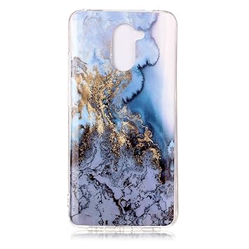 Lomogo Huawei Y7 2017/Y7 Prime/Holly 4 Plus Case Soft Silicon Case Shockproof Anti-Scratch Marble Case Cover for Huawei Y7/Y7 Prime 2017 - LOYHU20988 L8