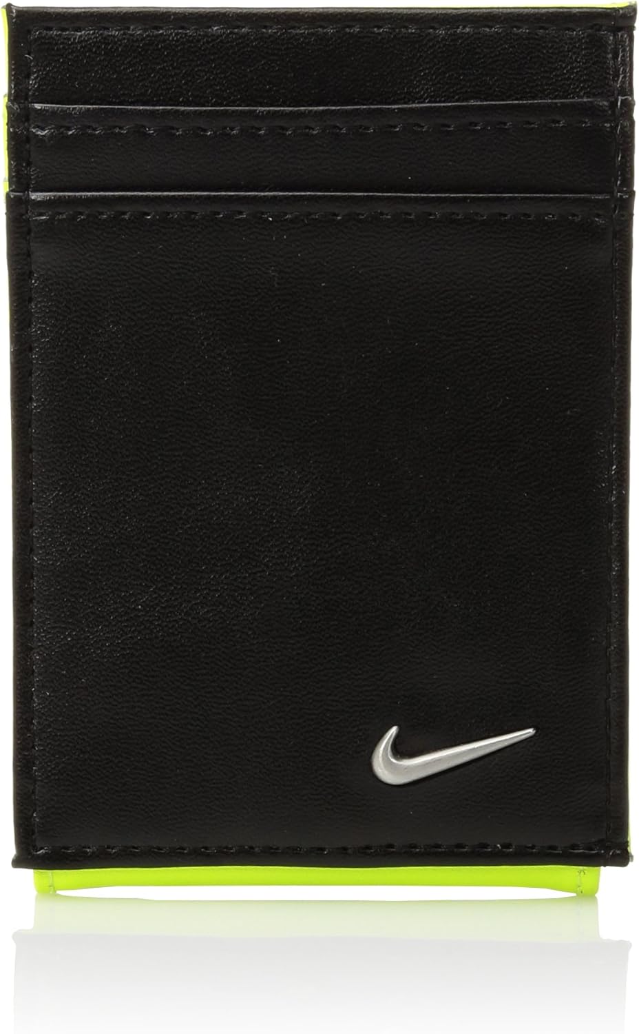 Nike Men's Blocked Front Pocket Wallet Money Clip, Black