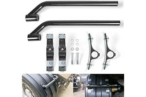 Yoursme 8591000 Poly Fender Mounting Kit 5" Offset, Black, For Dump, Garbage, Work, Utility Trucks (One Side Complete)