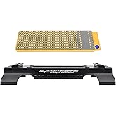DMT WM8FC-WB DuoSharp Double-Sided Diamond Whetstone, Fine/Coarse (600/325) Diamond Sharpening Stone with Base, 8-Inch