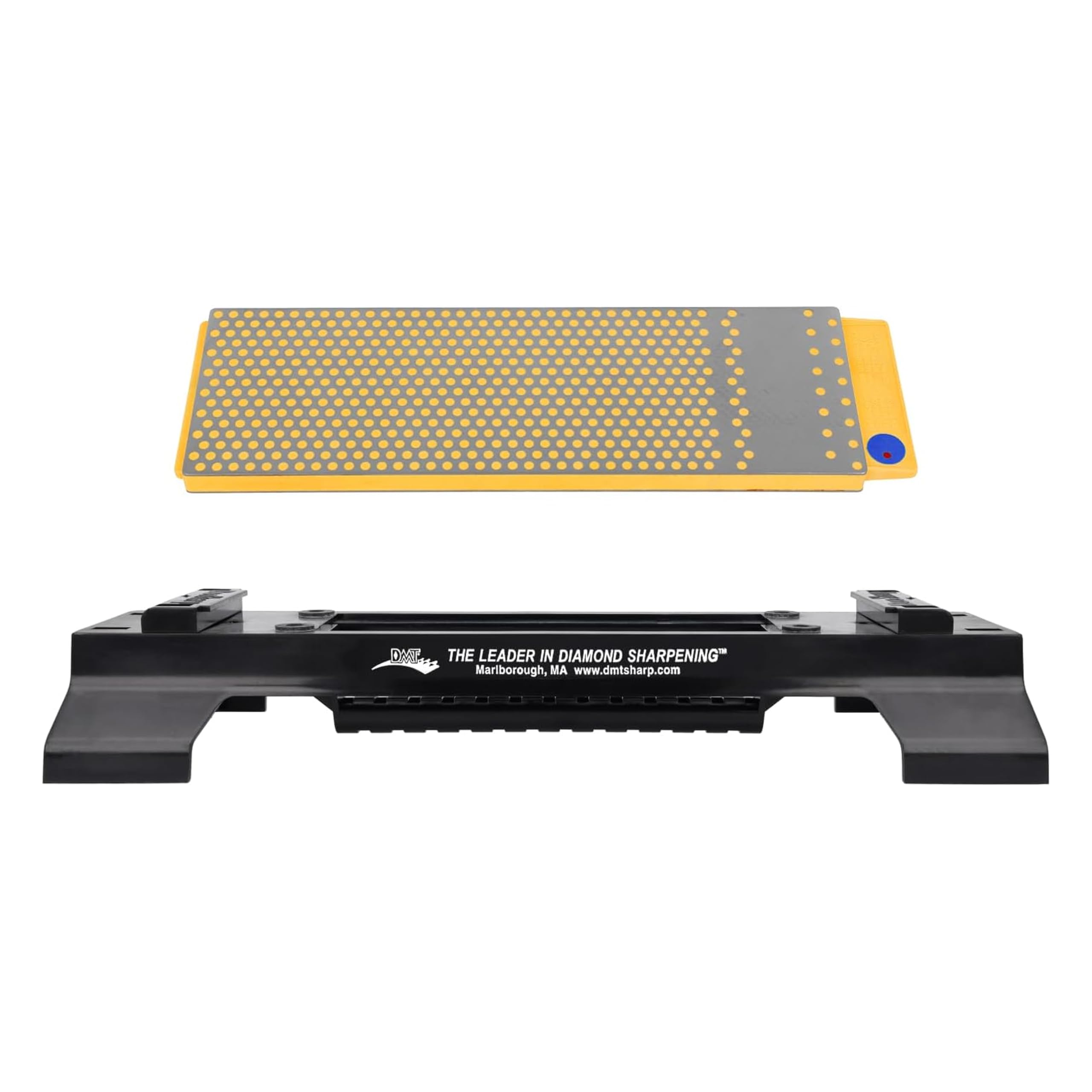 DMT WM8FC-WB 8-Inch Fine/Coarse DuoSharp Plus Bench Stone with Base - Grey