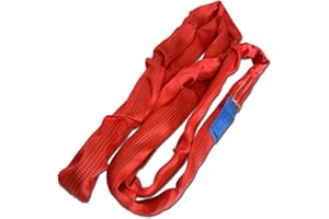 YANBORUI Round Sling 11020lb 6.5FT Sling Strap Rigging Polyester Endless Lift Sling for Hoist Heavy Duty Objects Heavy Duty Poly Lifting Sling【5T-2M】
