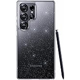 CASEKOO Genuine Official for Samsung Galaxy S25 Ultra Case [16FT Military Drop Protection] [Anti Stain Tech] Slim Transparent Shockproof Protective S25 Ultra Case 6.9'', Glitter Clear