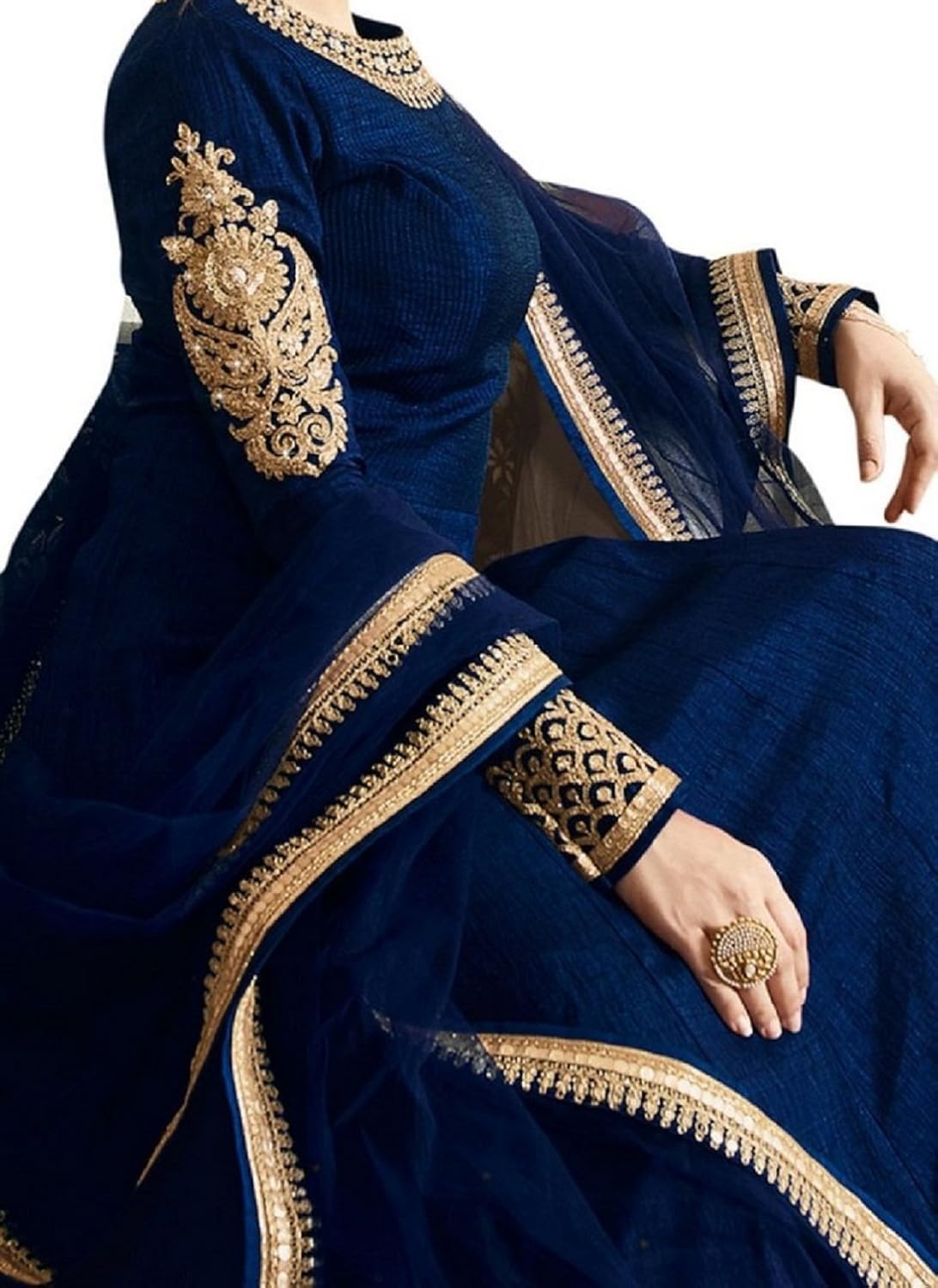 zaalima fashion women's banglori silk semi-stitched gown (free_size)