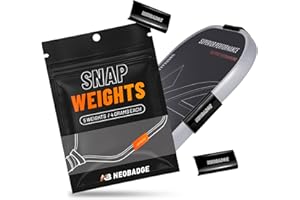 Neobadge Snap Weights for Pickleball Paddles, 5-Pack Lock-Clip Design No-Residue Reusable with Edge Guard Protection