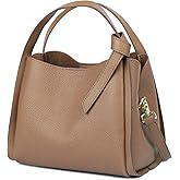 MoreFarther Bucket Bags for Women, Genuine Leather Handbags Small Crossbody Purses, Shoulder Bags with an Adjustable Strap