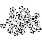 uxcell 30Pcs 12mm Silicone Round Soccer Beads for Crafts
