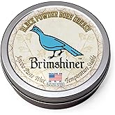 Brimshiner Black Powder Bore Grease Lubricant Butter for All Muzzleloaders | Temperature Stable Jojoba Paste Wax, Rust Protection, Patch, Bullet and Sabot Lube, Cap and Ball Revolvers, 4 fl oz