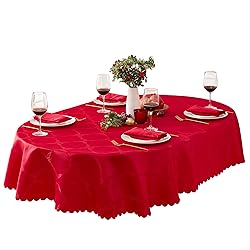 Newbridge Oval Tablecloth, 60 x 102 Inch, Ribbons