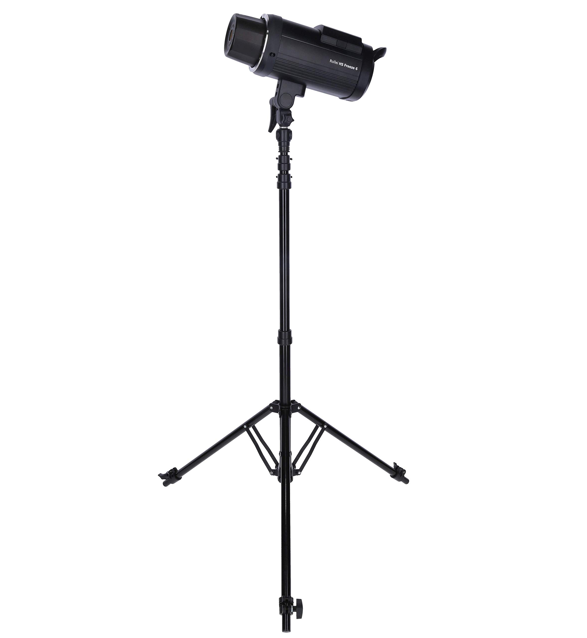 Rollei Profi Lamp Tripod 200cm - Aluminium Lamp Tripod for Studio Flashes - Ideal for use in the studio or outdoor - 75cm to 200cm