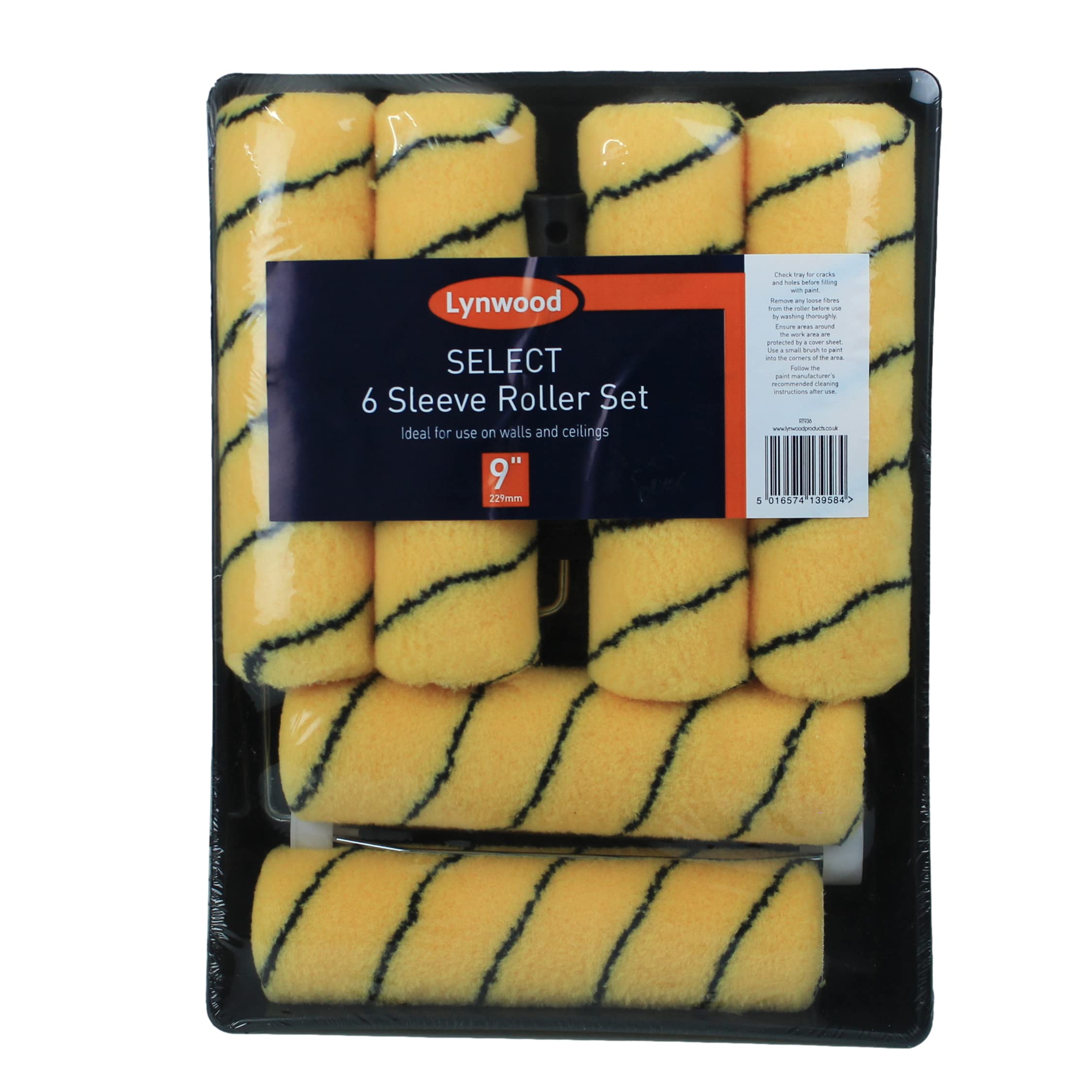 9" Select Roller Set and 6 Sleeves RT936