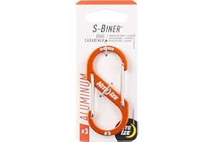 Nite Ize Size-3 S-Biner Dual Carabiner, Aluminum, Orange