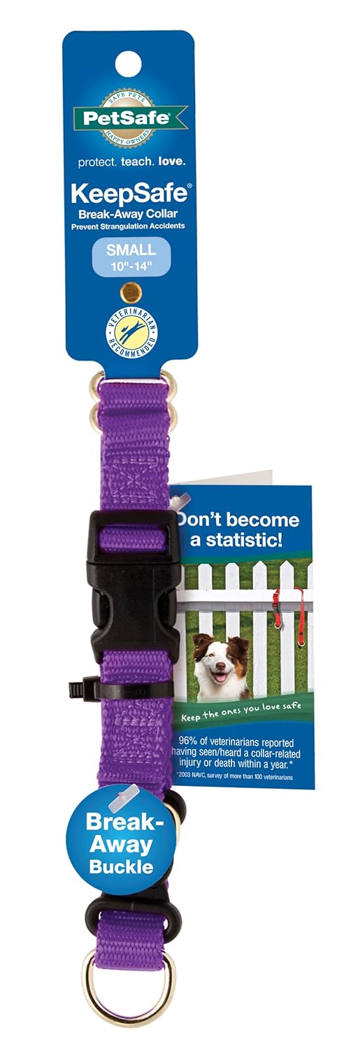 PetSafe KeepSafe 3/4Inch Medium BreakAway Dog Collar, Deep Purple