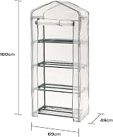 Taylor & Brown 4 Tier Greenhouse Cover Replacement Heavy Duty White PE view 7