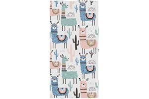 Pfrewn Llama Cactus Hand Towels 16x30in Ethnic Alpaca Desert Animals Bathroom Towel Soft Absorbent Small Bath Towel Kitchen Dish Guest Towel Decorations