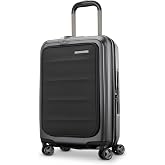 Samsonite Octiv Lightweight Hardshell 21-Inch Pro Carry-On Luggage - Durable &amp; Impact Resistant, 360&deg; Aero Trac Spinner Wheels, Adjustable Handle, Expandable Suitcase, TSA Approved Lock - Black