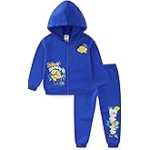 Minions Boys Zip Up Hoodie and Pants Set for Toddler and Big Kids