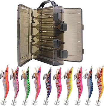 Amazon エギルアー エギセット タコ イカ釣り エギ エギング釣り リバーシブル ルアーケース付 爆釣9色 10本セット 2 5 Shaddock ルアー