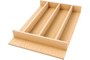 Rev-A-Shelf Natural Maple Right Size Utensil Drawer Insert, 13-1/4" x 19-1/2"