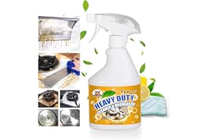 500ml Heavy Duty Kitchen Foam Cleaner,Oven Cleaner,Multipurpose Degreaser Spray for Grease,Oil Stains & Burnt Residue on Pots