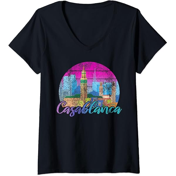 Amazon.com: Vintage Casablanca Morocco Travel Retro Sunset