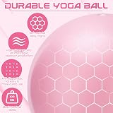 jjshund 25 cm Pilates Ball Small Exercise Ball for Home Gym Yoga Balance Core view 2