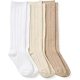 Burt's Bees Baby Baby Girls Knee High Organic Cotton Cable Knit