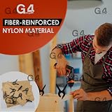 G4GADGET Pack of 6 3 Inch Plastic Spring Grip Clamps Quick Grip Craft Wood view 6